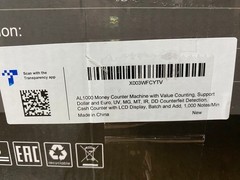 AL1000 Money Counter Machine with Value Counting, Support Dollar and Euro, UV, M