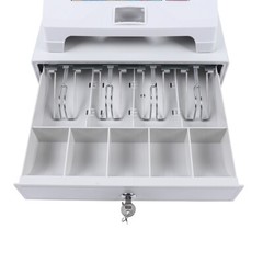 48Key Desktop Electronic Cash Register POS Casher Digital LED Display w/ Drawer