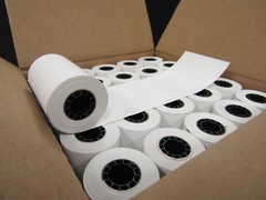 (50 Rolls) 2 1/4 x 85&prime; Thermal Paper Credit Card & Cash Register Tape