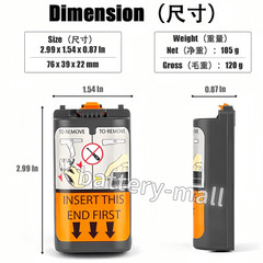 New MC3190-G Battery for Symbol BTRY-31KAB02 82-127909-02 82-127909-01