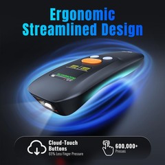 Barcode Scanner Wireless Portable: 1.4 Large LCD Screen 1200mAh Battery with Cha