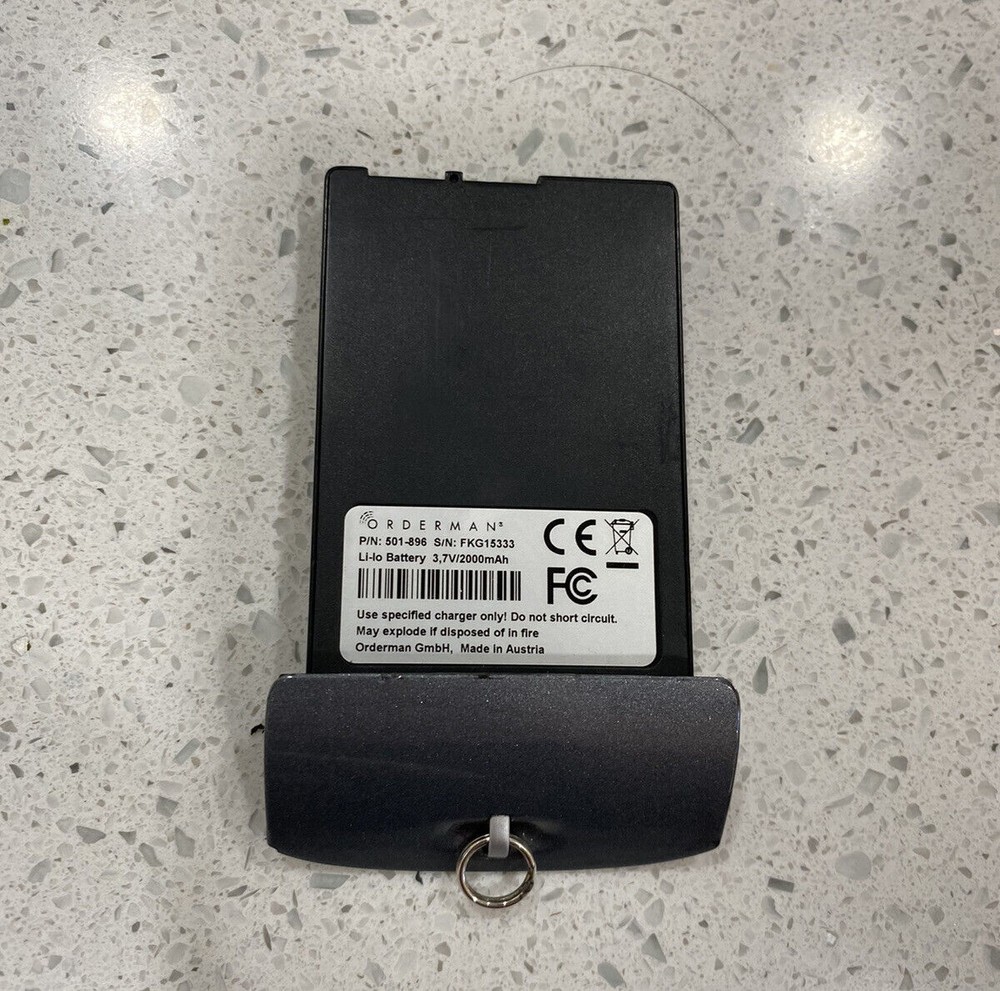 501-896 Orderman Li-ion Battery for Sol+ MSR09031 501-209 Used 10956534
