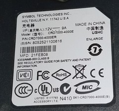 Symbol 4 SLOT Ethernet Sync Cradle MC70 MC75 CRD7000-4000ER CRD7X00-400CES Used