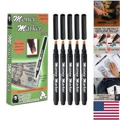 5 Count Chisel Tip Counterfeit Currency Detector Pens – Reliable & Easy