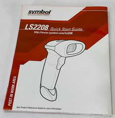 Symbol LS2208 Handheld Barcode Scanner w/ Stand USB Cable Tested Working
