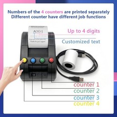 Take a Number Printer Ticket Thermal Printer Ticket Machine with 57mm Receipt