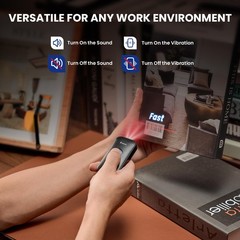 Mini 1D Bluetooth Barcode Scanner 3-in-1 USB Wireless Portable Reader