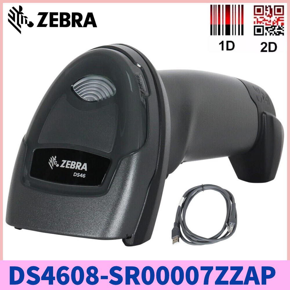 Zebra DS4608-SR00007ZZAP 1D 2D Barcode Scanner Handheld USB Barcode Reader
