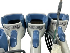 Lot of 7 Zebra DS4308-HC 2D Barcode Scanners DS4308-HC0000BDZZWW – Works