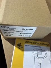 Zebra DS2278 Bluetooth Barcode Scanner Cradle Kit 1D/2D Wireless, 30ft Range NEW