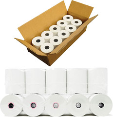 (10 Rolls – 48 GSM) 3 1/8 X 230 Thermal Paper (80Mm X 70M) Premium Tape for S…
