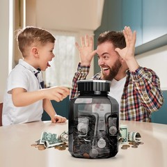 Extra Large Piggy Bank Digital Coin Counting Bank with LCD Counter for Adults
