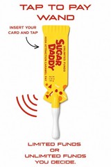 Sugar Daddy Tap To Pay Credit Card Wand Holder | Funny 3D Printed Gag Gift