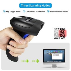 Wired USB 1D 2D QR Image Handheld Barcode Scanner Adjustable Stand Warehouse
