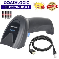 Datalogic QD2220-BKK1 Linear Imager Handheld 1D Barcode Scanner with USB Cable