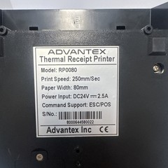 Advantex RP0080E Thermal Receipt Printer With Power Cord Ships ASAP