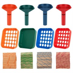 Coin Sorter Tray & Coin Sorter Tube – 4 Color Coded Coin Separator Trays and …