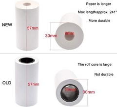 57x30mm Thermal Paper Roll Receipt Paper for Mobile POS 58mm Thermal Printer -10