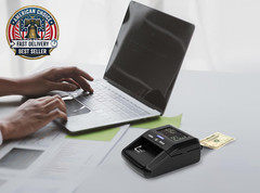 Counterfeit Money Detector Machine, Portable Counterfeit Bill Detector with LCD