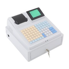 LCD Display Cash Register Electric Cashier Corded Cash Register w/Cash Drawer