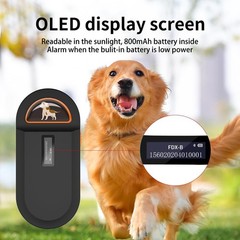 Pet Microchip Scanner RFID Dog & Cat Microchip Reader Supports EMID