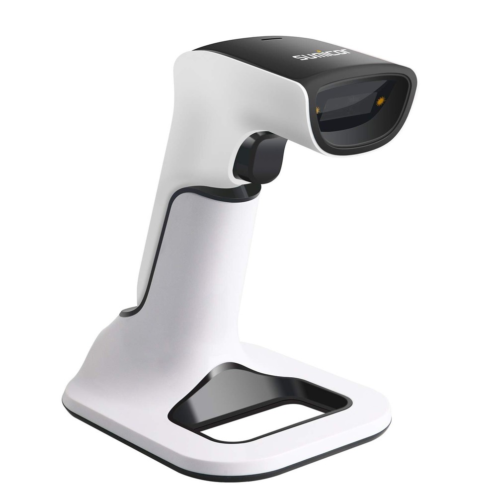 2D Barcode Scanner, White Black Handheld Bar Code Scanner 3 in 1 USB Wired & …