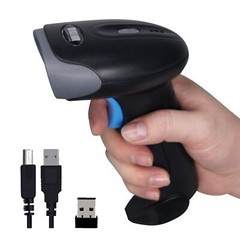 1D 2D QR Barcode Scanner Wireless Handheld Cordless Bar Codes Reader with 200…
