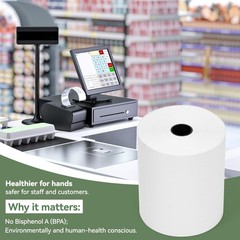 3 1/8&Prime; x 230&prime; Premium A Grade POS Thermal Receipt Printer Paper (32Rolls/Case)