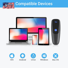 Tera Pro Extreme Performance Wireless 1D 2D QR Barcode Scanner Mini Portable Sma