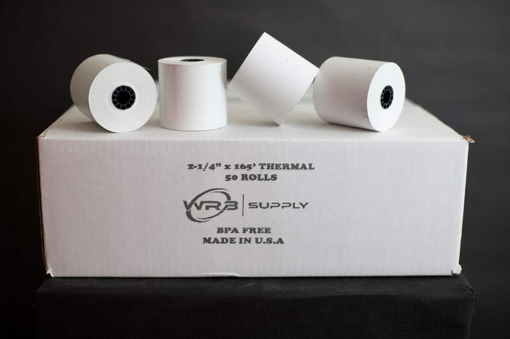 Thermal Paper Roll, 2-1/4-Inch x 165-Feet, 50/Case