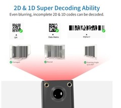 Symcode Mini 2D Portable Handheld Bluetooth Barcode Scanner MJ1090 USB C