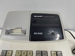 Sharp XE-A102 Electronic Cash Register No Keys—— PARTS OR REPAIR ONLY