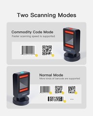 1D/2D Imager Presentation Omni-Directional Barcode Scanner QR Code Stand BCST-81