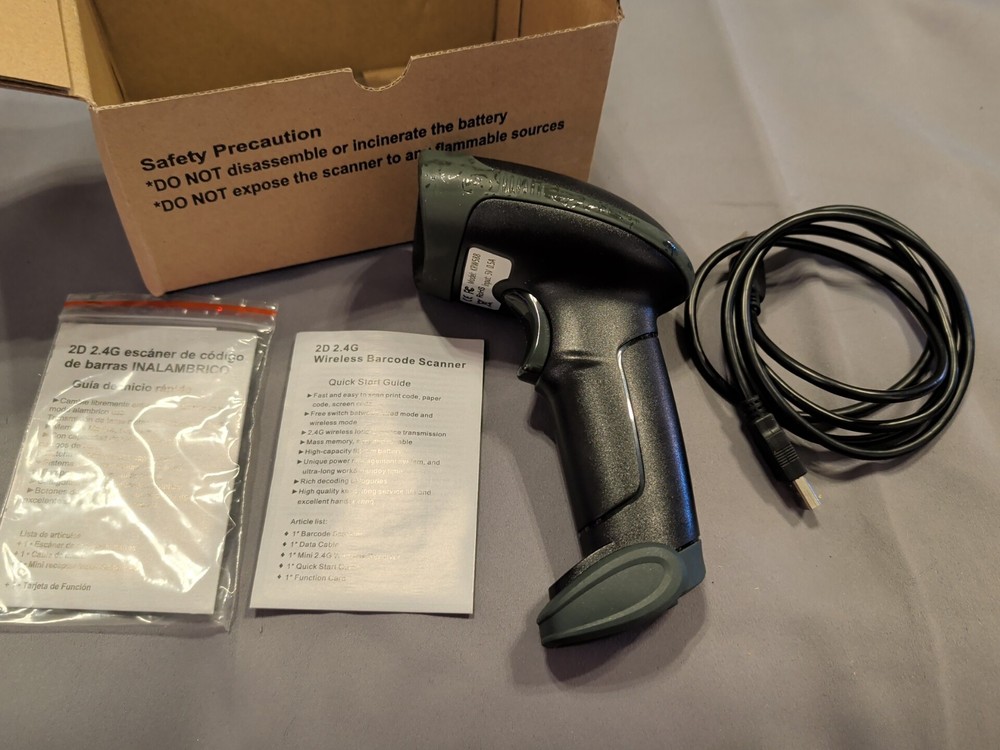 Kercan KRW588 2D Barcode Scanner USB Wired QR Code Reader NOB