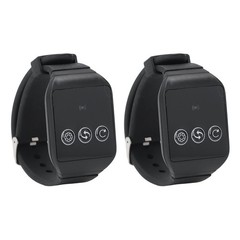 New Wireless Restaurant Service Calling System 2 Watch Receiver And 1 Button