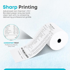 (32 Rolls) 1 Ply Kitchen Printer Paper 3&Prime; X 150 Feet 1-Ply Bond Receipt Paper Ro