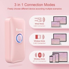 Eyoyo Mini 1D Bluetooth Barcode Scanner 3 in 1 Portable Wireless Barcode Reader