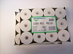 24 ROLLS 38mm CASH REGISTER PAPER