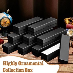 Teling 8 Pcs Coin Storage Box 2x2inch Flip Holders 9 x 2 x 2 Inches, Black