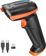 1D 2D QR Barcode Scanner Wireless/Wired Handheld D5100 Battery Level