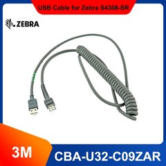 For Symbol Barcode Scanner DS4308-SR00007ZZWW USB 9FT Cable CBA-U32-C09ZAR