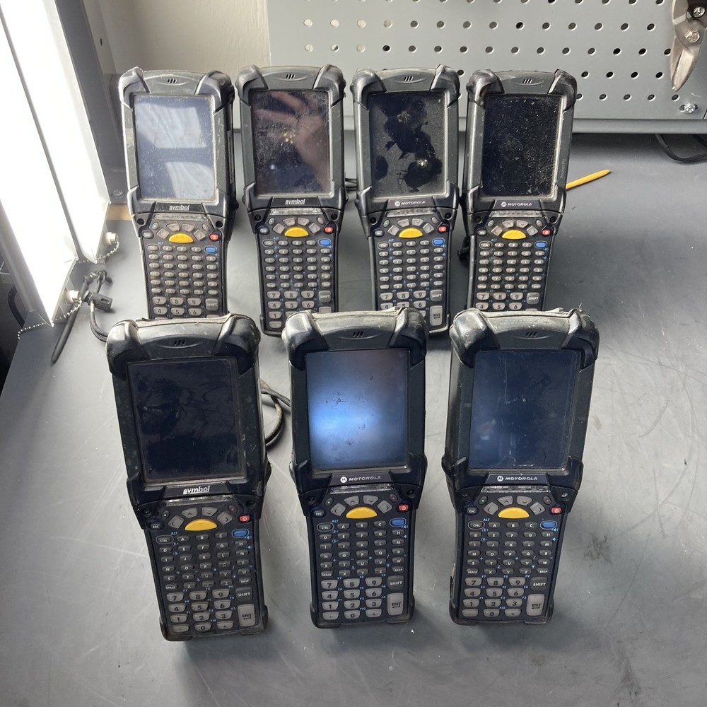 Lot of 7 Motorola MC9190 MC9190-G30SWEQA6WR barcode scanner Untested As Is