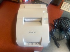 EPSON TM-U220D M188D Dot Matrix POS Receipt Printer Power Supply &USB.