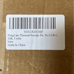 FungLam Thermal Receipt Paper Rolls 3-1/8 x 230ft, 5 rolls