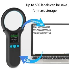Universal Pet Microchip Scanner – 1.44” TFT Screen, 500 Data Storage, Rechargeab