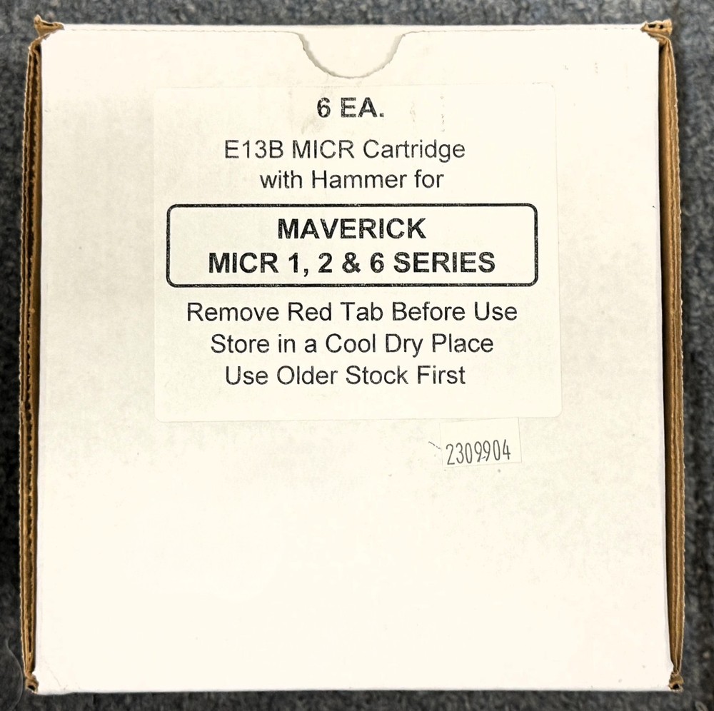 Maverick MICR Ribbons for Maverick Series III, Mx-3, Mx-6 Pack of 6