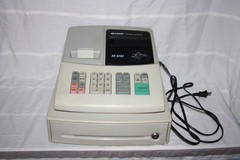 Sharp XE-A102 Entry Level Electronic Cash Register W/ Key (No Drawer Key)