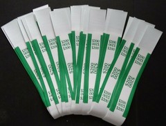 100 – Green $200 Cash Money Self-Sealing Straps Currency Bands