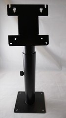 POS Monitor Mount Adjustable Height Pole/Heavy duty/Black Display Mount 15-18&Prime;