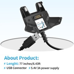 USB Charger Cable For Zebra TC70 TC72 TC75 TC77 CHG-TC7X-CBL1-01 BT-000318-01